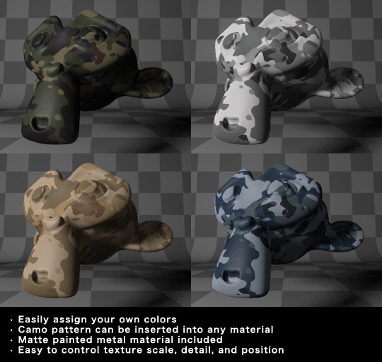 Camouflage Paint Material [Cycles] preview image 2